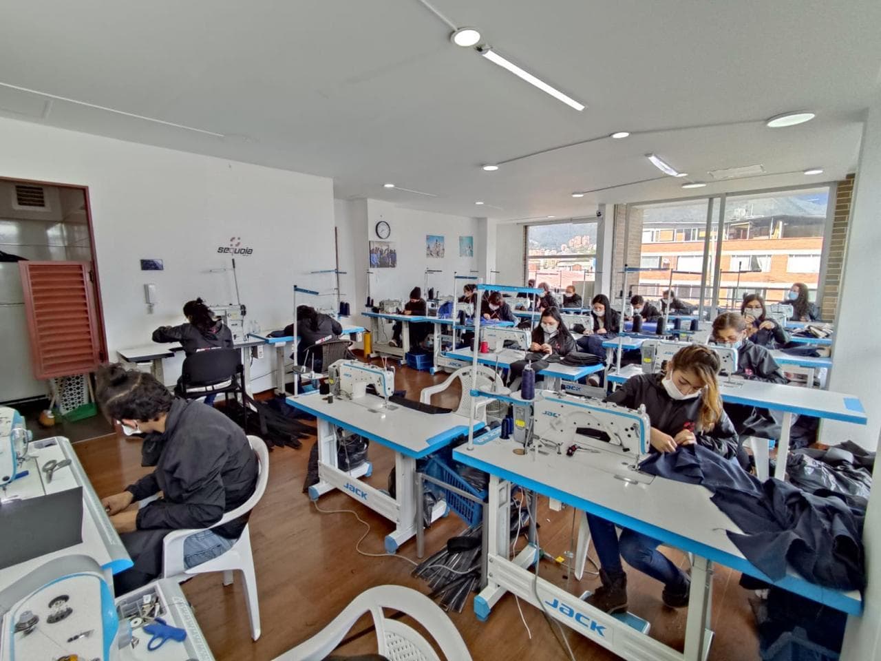 Confección de chaquetas de protección